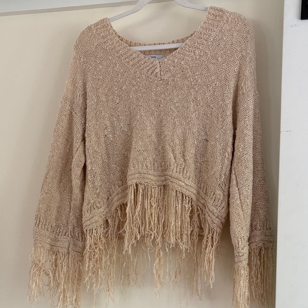 FATE fringe sweater